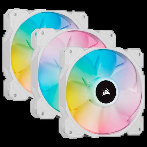 Icue Sp Rgb Elite Performance Mm White Pwm Fan Triple Pack With