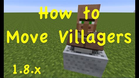 How To Move Villagers 1 8 X Minecraft YouTube