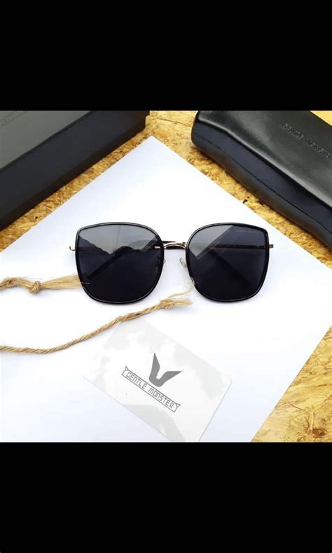 Sunglasses Kacamata Hitam Gentle Monster Mirror Bibi Black Gold Fesyen