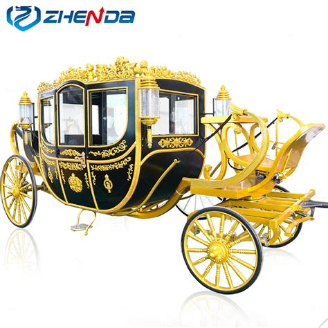 White Electric Cinderella Pumpkin Horse Carriage Wedding carriage ...