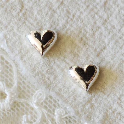 Solid Sterling Silver Heart Earrings By All Things Brighton Beautiful