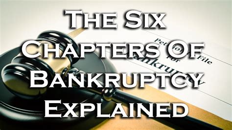 What Is Bankruptcy The Six Bankruptcy Chapters Explained YouTube