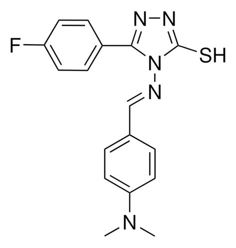 4 4 DIMETHYLAMINO BENZYLIDENE AMINO 5 4 F PH 4H 1 2 4 TRIAZOLE 3