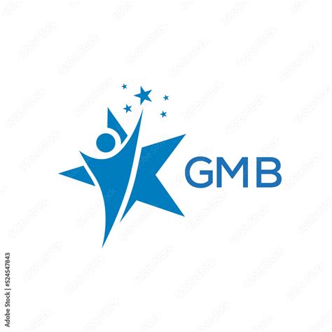 GMB Letter logo white background .GMB Business finance logo design vector image in illustrator ...