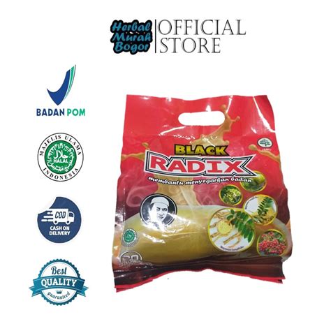 Jual Kopi Pak Haji Black Radix Kemasan Pouch Isi 20 Sachet Kopi Black