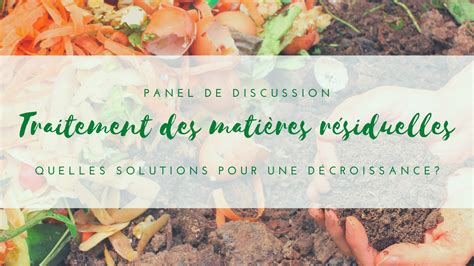 Soirée OR PANEL Gestion des matières résiduelles quelles solutions