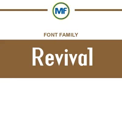 Revival Font Family: Download Free | MaisFontes