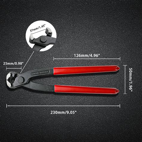 Snapklik Inch Ear Clamp Pliers Chrome Vanadium Steel Crimper