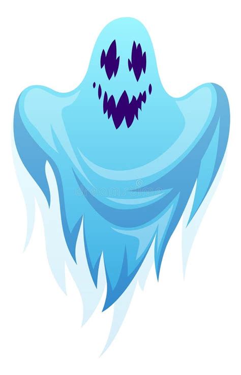 Ghost Cartoon Halloween Spooks Scary Ghostly Monster Nightmare