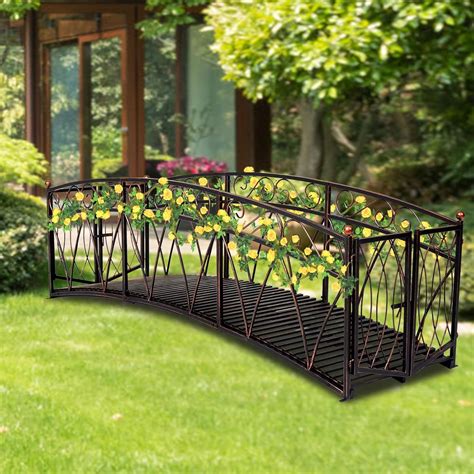 Kinsuite 8ft Metal Garden Bridge Pasarela De Chile Ubuy