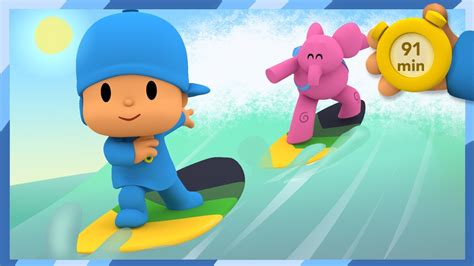 ⛱ Pocoyo And Nina Adventures On The Beach 91 Min Animated Cartoon