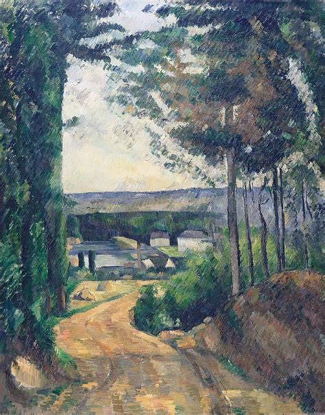 Road Leading To The Lake By Paul Cézanne Artvee