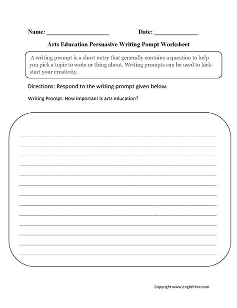 Free Printable Writing Prompts Pdf