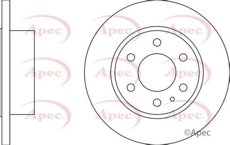 Apec Rear Pair Of Brake Discs For Iveco Daily S March To