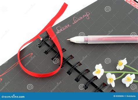 Diary Stock Photo Image Of Write Entry Private Bookmark 830606