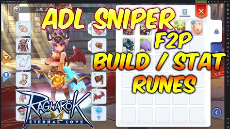 Adl Sniper Build F P Ragnarok Mobile Eternal Love Youtube