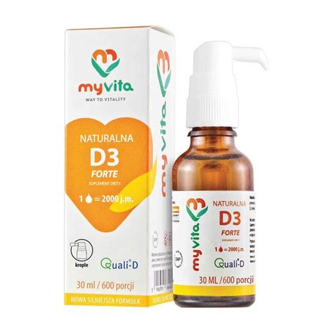 MyVita Witamina D3 Forte Krople 30 Ml