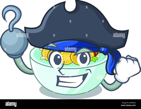 Pirate Ratatouille Is Cooked In Mascot Pan Stock Vector Image Art Alamy