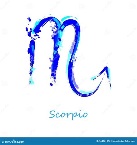 Abstract Illustration Of The Zodiac Sign Scorpio Stock Vector