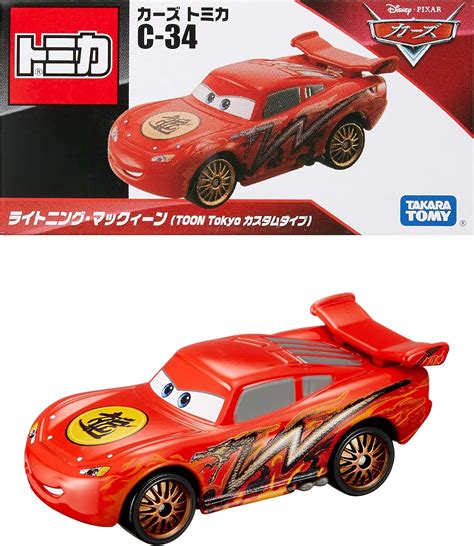 Disney Cars Tomica C 34 Lightning McQueen TOON Tokyo Custom Type