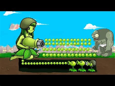 Strongest Cat Ear Girl Gatling Pea Plants Vs Zombies PvZ Plus Pvz