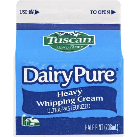 Heavy Cream Ultra Pasteurized Heavy Cream Half Pint