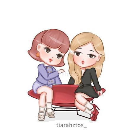 Blackpink Fanart Di Instagram Chaelisa🖤💗 Blackpink Jisoo Jennie Rose Lisa 블랙핑크 지수 제니