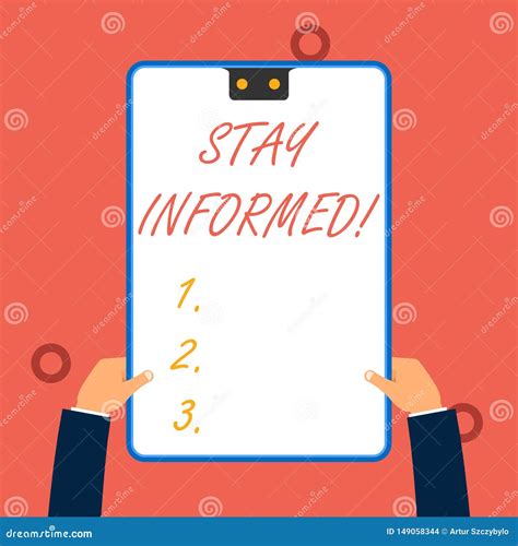 Handwriting Text Writing Stay Informed. Concept Meaning Having a Lot of