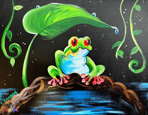 Frog Painting - Acrylic Tutorial For Beginners