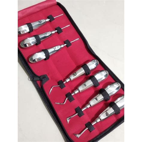 Jual Dental Root Elevator Luxator Cryer Set Isi Pieces Senshan Dental