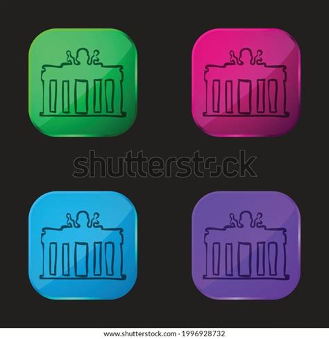 Bank Building Hand Drawn Outline Four Stock Vector (Royalty Free) 1996928732 | Shutterstock