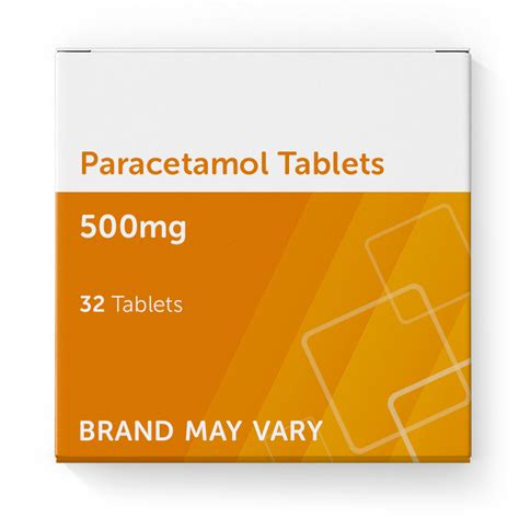 Paracetamol Tablets 500mg 32 Tablets Brand May Vary