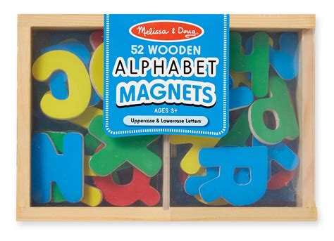 Amazon Melissa Doug Wooden Alphabet Magnets In A Box