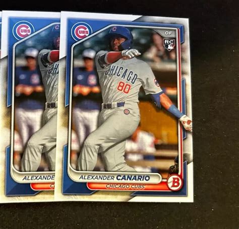 Bowman Baseball Alexander Canario Cubs Rookie Card Card Lot