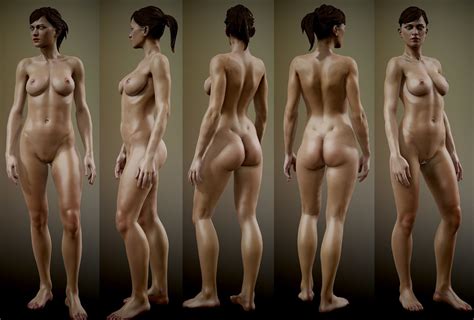 Fully Rigged Nude Female D Model Turbosquid