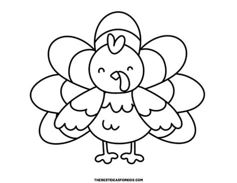 Turkey Coloring Pages (Free Printables) - The Best Ideas for Kids