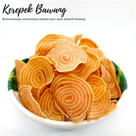 Kuih Raya Kerepek Bawang Ranggup Nipis Onion Chips Viral Kerepek