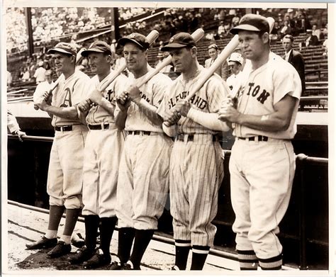 Pinky Higgins Goose Goslin Lou Gehrig Earl Averill And Jimmie Foxx