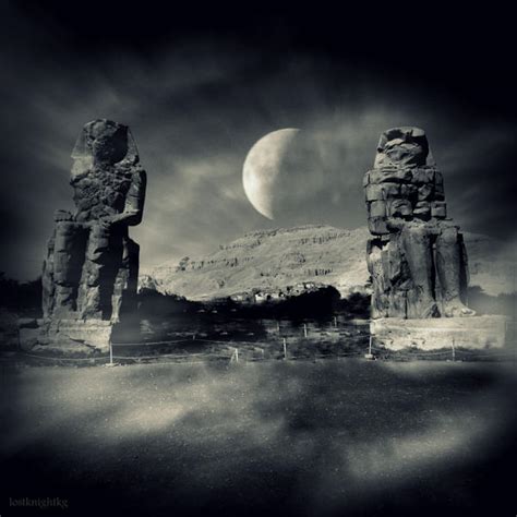 Colossi of Memnon by lostknightkg on DeviantArt