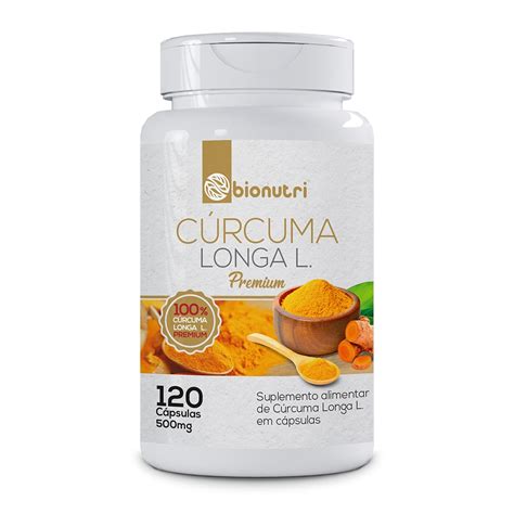 Cúrcuma Longa Açafrão 120 Cápsulas 500mg Original Bionutri Shopee Brasil