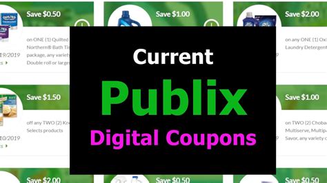 Publix Digital Coupons As Of 5 22 19 Youtube