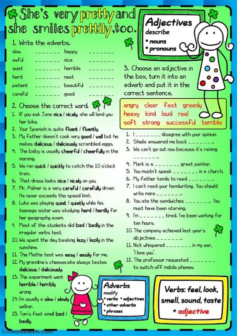 Adjectives And Adverbs Interactive And Downloadable Worksheet You Can Do The Exercises Online