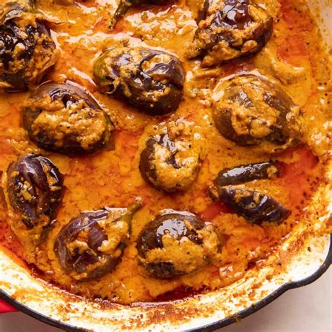 Stuffed Brinjal Curry Gutti Vankaya Yengai My Food Story