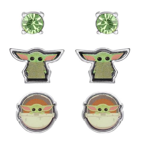 Star Wars The Mandalorian Grogu Set Van 3 Oorbellen Planet Fantasy