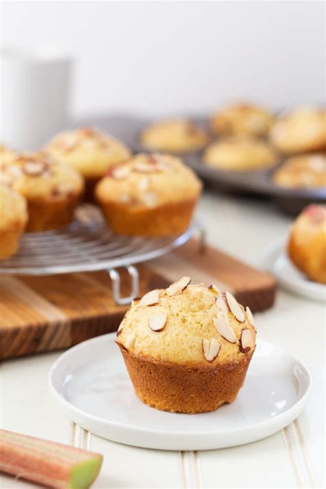 Rhubarb Almond Muffins Island Bakes