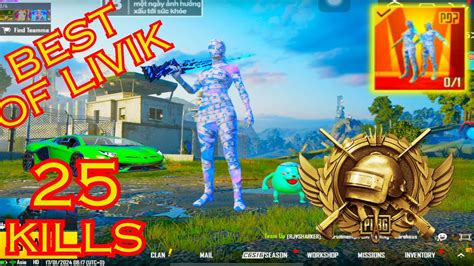 😈25 Kill In Livik 1 Match 15m 90 Fps Best Moments Gameplaypubg