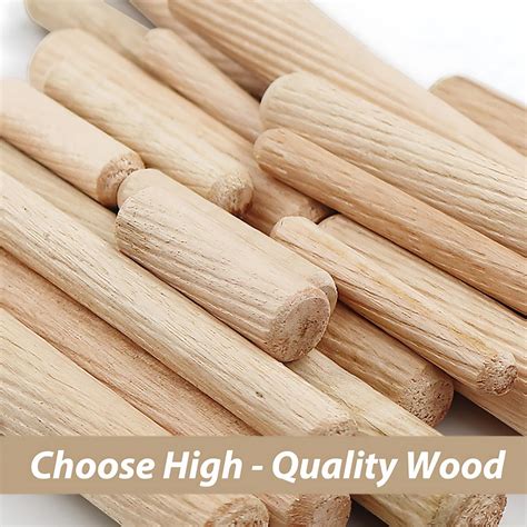 Hardwood Dowels 5mm 6mm 8mm 10mm 12mm 15mm Wooden Chamfered Fluted Pin