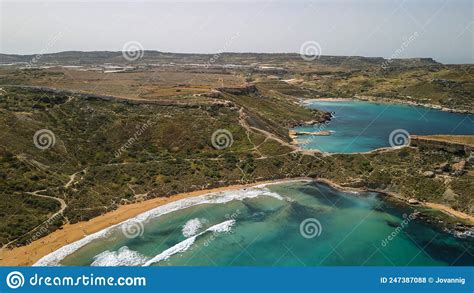 Aerial View Of Paradise Bay From Drone Malta Stock Photo Image Of