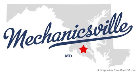 Map of Mechanicsville, MD, Maryland