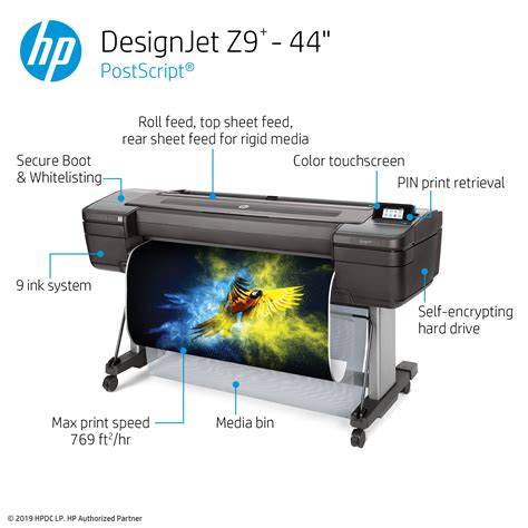 Hp Designjet Z9 Large Format Postscript Photo Printer 44 W9x Ink